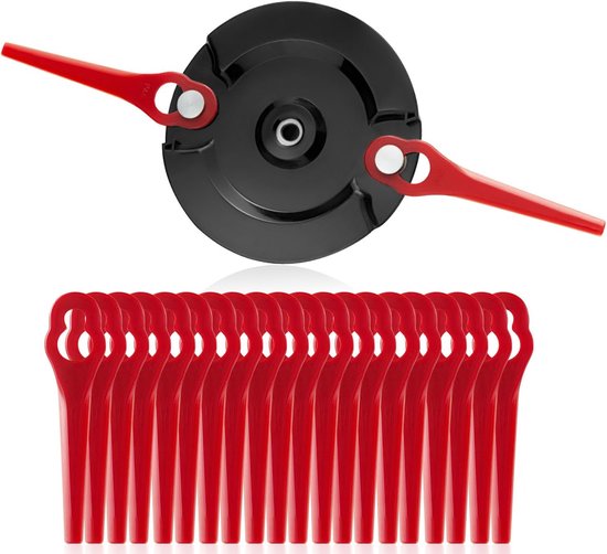 【Upgrade】Dubbele meshouder snijschijf voor Einhell draadloze grastrimmer, 20 stuks messen
