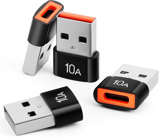 USB Type C adapter - voor smartphones - tablets - flashdrives - iWatch Series SE - 7 - 8 - 9 Ultra - iPhone 14 - 13 - 12/Mini/Pro Max - AirPods Pro 2 - 3 - Samsung Galaxy S23 - S24 - A53 - A54 - iPad Pro 2022 - 2021 van Merkloos	