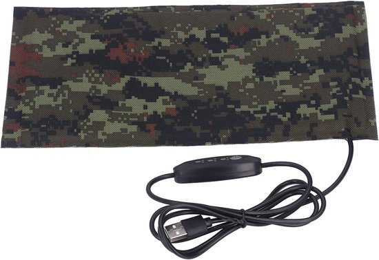 USB Verwarming - Verwarmingsplaat - USB Aangedreven Elektrische Kledingverwarming - Waterdicht - Warmte- en Koudebescherming - 3 Temperatuurinstellingen - 1 Paar (10x20CM) van Merkloos	