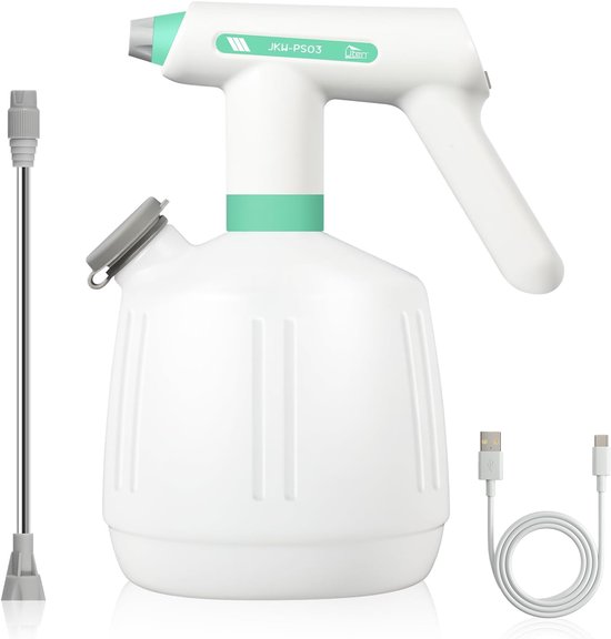 Uten JKW-PS03 Elektrische Drukspuit - 2 liter - voor bewatering, onkruidbestrijding, schoonmaken en auto detailing - Incl. USB-C laadkabel