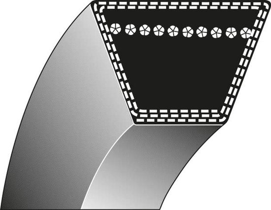 V-riem type 1-13 x 1450 Li voor zitmaaier en grasmaaier