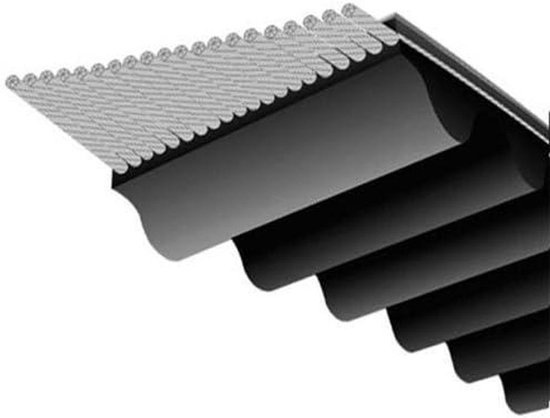V-riem voor snijplaat - Snijriem - Gazononderhoud - Origineel onderdeel - 107 cm - Zwart
