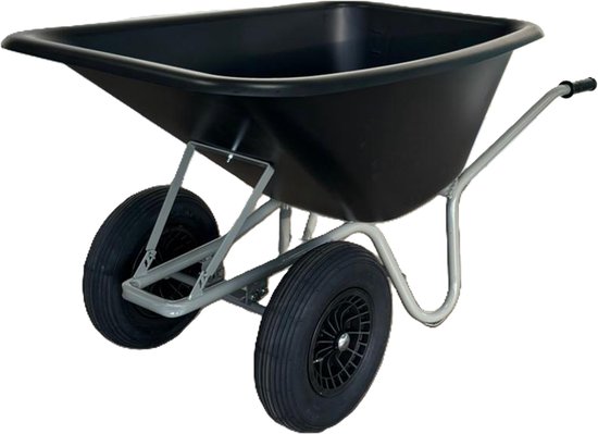 Vabor Fort -Kruiwagen- 170 L - 2 wielen - 2 Ply Luchtbanden- Tubeless - HDPE kuip van Vabor Fort