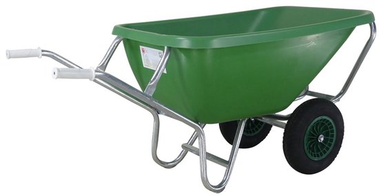 Vabor Fort - Kruiwagen - 200 L - 2 wielen - Icor velg - lekvrije PU band - HDPE kuip van Vabor Fort