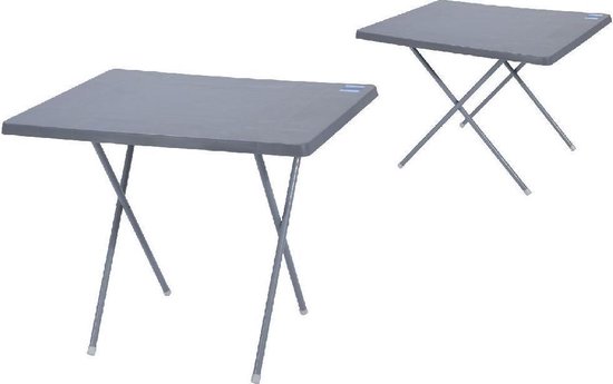 Van der Meulen - Campingtafel - Vouwbaar - 60 x 80 cm - Zwart van Van der Meulen