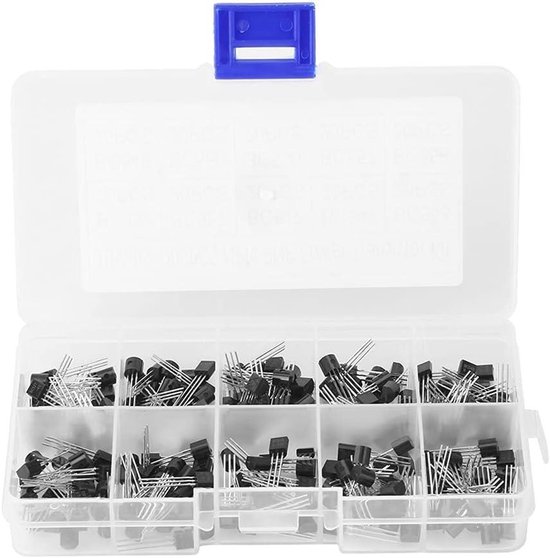Various Germanium Transistor Three Pin 200pcs 10 Values NPN PNP TO-92 BC327-BC558 Assortment Power Transistor Assortment DIY Kit for Tester Kit for Radio van BOJACK