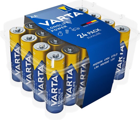 Varta batterij Longlife Power AA, pak van 24 stuks van Varta