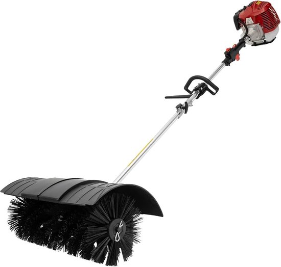 Veegmachine op benzine, 52 cm 2,3 pk, benzine-aangedreven veegmachine, sneeuwschuiver voor het reinigen van kunstgras, huismeester-activiteiten, straatreiniging en binnenreiniging