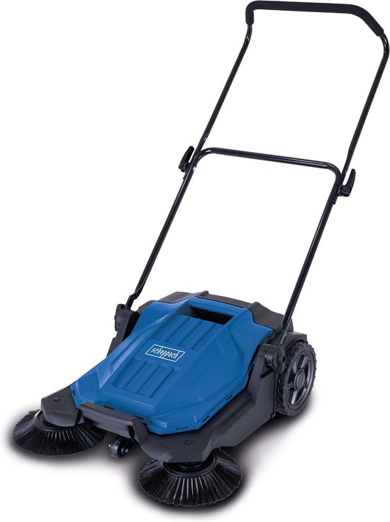 Veegmachine S800 Scheppach - 650 mm veegbreedte - Oppervlakteprestatie van 2600 m²/u - Opvangmand van 20L - 3 borstels van Scheppach