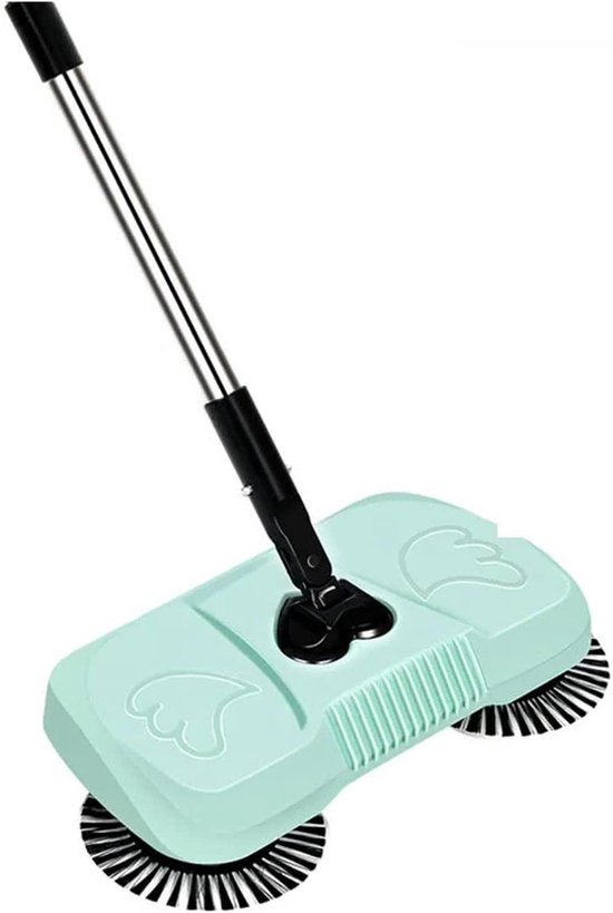 Veegmachine Stofzuiger - Bezem Stoffer - Huishoudelijk Schoonmaken - Handmatig Werken - 110cm Lengte - Lavendel van Merkloos	