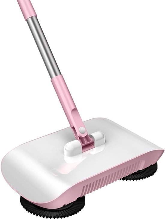Veegmachine - Vloerreiniger - Huishoudelijk schoonmaken - 3-in-1 functie - 102 cm - Roze
