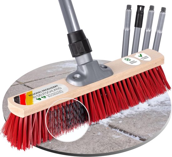 Veegmachine voor Buiten met Steel - 40 cm Harde Borstel voor IJs, Sneeuw en Vuil