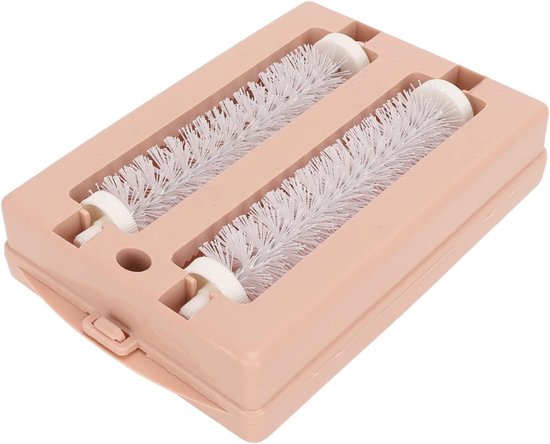 veegmachine voor tapijten, handmatige tapijtborstel, dubbele rol, vuilverwijderaar, veegmachine, tafel, reinigingsborstel voor bank, bed, bureau