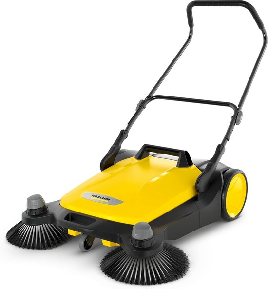 Veegmachine - Zelfrijdende veger - Grote oppervlakken reinigen - Efficiënte dubbele borstels - 860 mm werkbreedte - Beige