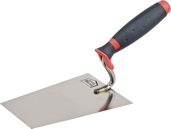 Veegschep Hoekig - Stoffer en Blik - Efficiënt Schoonmaken - Roestvrij Staal - 180mm