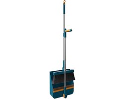 Veegset - Bezem en blik - Snel opruimen - 180 graden draaibaar - 97 x 275 cm - Grijs