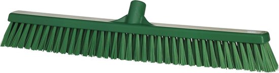 Vegen Borstel - 610mm zacht/Stijve Borstelkop - Polyester Varkenshaar - Groen van Vikan