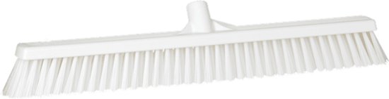 Veger - bezem 600 x 60 mm - Zachte Veger - wit - extra Breed