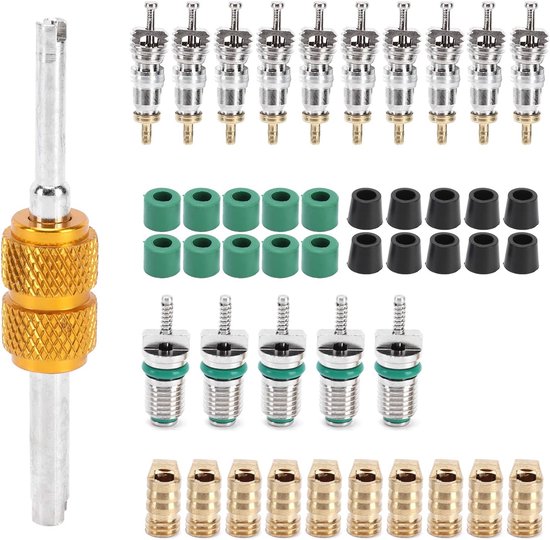 Ventiel Kernen Demontage Remover Installer Tool - Airconditioner Ventiel - 46 Stks/set voor R410/R22/R134a