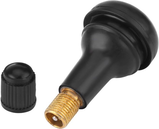 Ventiel Zwart Metaal Rubber 10 Stks Auto - Auto Tr415 Wiel Snap In Band - Band Ventiel Korte Rubberen Ventiel van AUTSOME