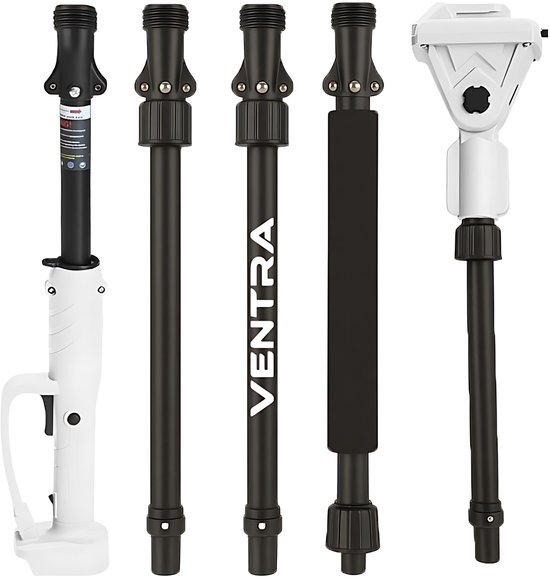 VENTRA Telescopische Steel 2.5M – Verlengsteel voor Snoeischaar – 150-250 cm – 180° Verstelbare Kop - Aluminium