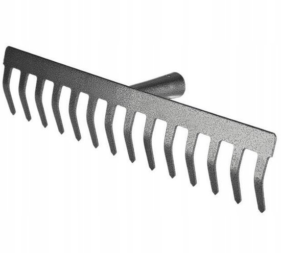 Verdenia Serie - Tuingereedschap - 14-tand Metalen Hark - Voor Aarde