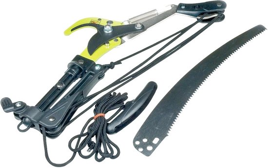 Verlengde snoeizaag voor tuinonderhoud - lang bereik 230 cm, 15 cm zaagblad van Merkloos	