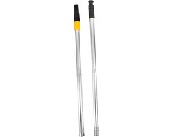 Verlengstang Verfroller - Verfstok Uitschuifbaar - Schilderen op Hoogte - Roestvrij Staal - 115 cm - Zilver