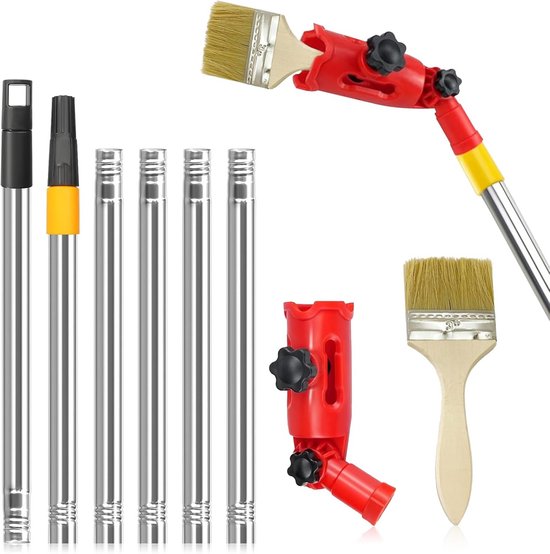 Verlengstang voor Verfkwast en Roller voor Hoge Plafonds en Moeilijk Bereikbare Hoeken van Merkloos	