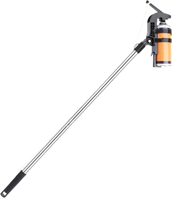 Verlengstuk Spuitbus - Telescopische Stok - Schilderen en Reinigen - Verstelbare Lengte - Tot 2.4 Meter - Zwart