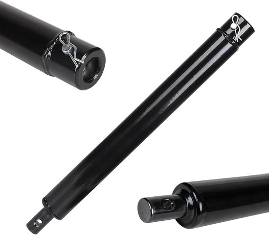 Verlengstuk voor Grondboor 400 mm met Bevestigingsbout, 20 mm Invoergat, Tuinboor, Grondbooraccessoire, Zwart Koolstofstaal