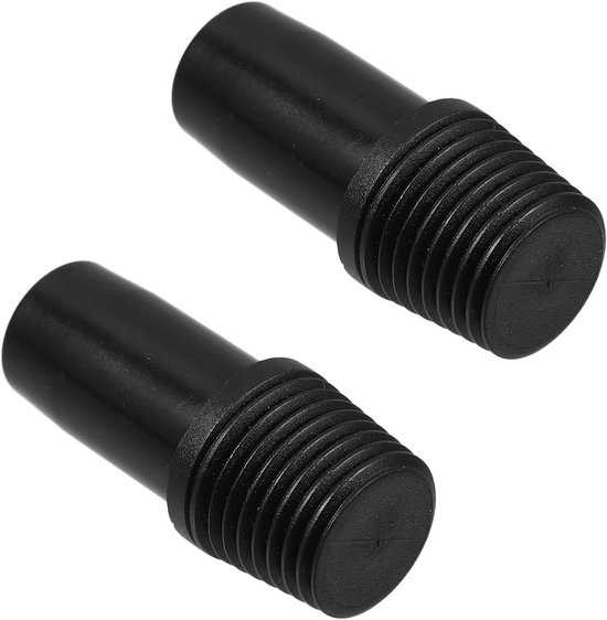 Verlengstukadapter Bezemsteel - Dweilpaal Adapter - Schoonmaken Thuis - Stevig Plastic Materiaal - 560 cm - Zwart