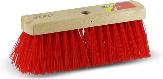Vero Bezem - FSC 27,5 cm - hout - kunstvezel - rood van Vero.