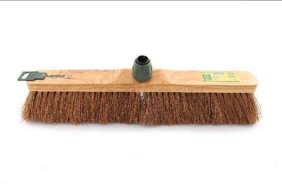 Vero Zaalveger - 50cm - FSC Hout - Kokoshaar - Met steelverbinding van Merkloos	