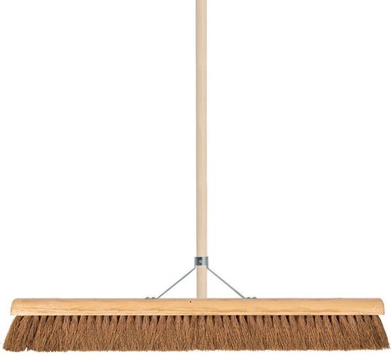 Vero - Zaalveger - 90 cm - Cocosharen - Steel 160 cm - Compleet | Extra breed van Merkloos	