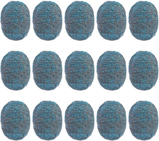 Verpakking met 15 reinigingsballen, afwasballen, keukenreinigingsgereedschap, herbruikbare reinigingsballen, reinigingsmiddelen voor keukengerei