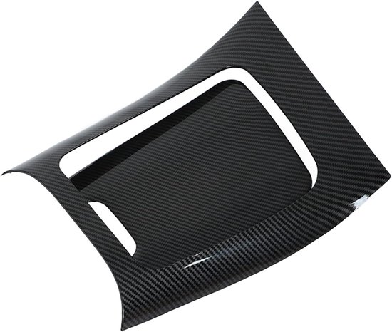 Versnellingspookpaneelbekleding - 2 Stuks Centrale Bedieningspaneelbekleding - Koolstofvezel Stijl - Vervanging voor LHD Auto's van Merkloos	