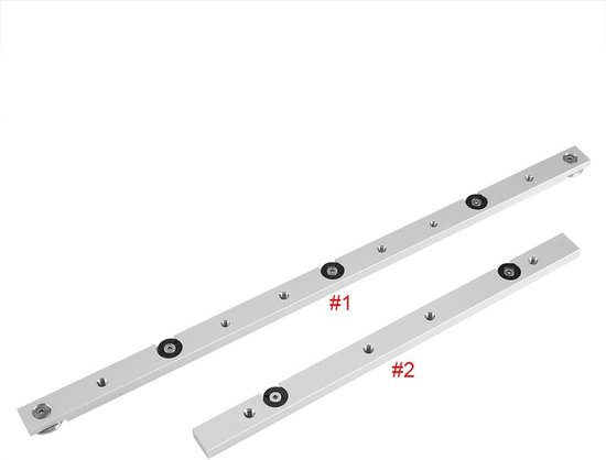 Verstekstangen - Aluminiumlegering Verstekstang - Schuiftafel Tafelzaag - Meterstang Houtbewerkingsgereedschap - Duurzaam in Gebruik - Verstekmaat Jig en Armatuurstang voor Houtbewerking - Professioneel Gereedschap - Houtbewerking Accessoires van Merkloos	