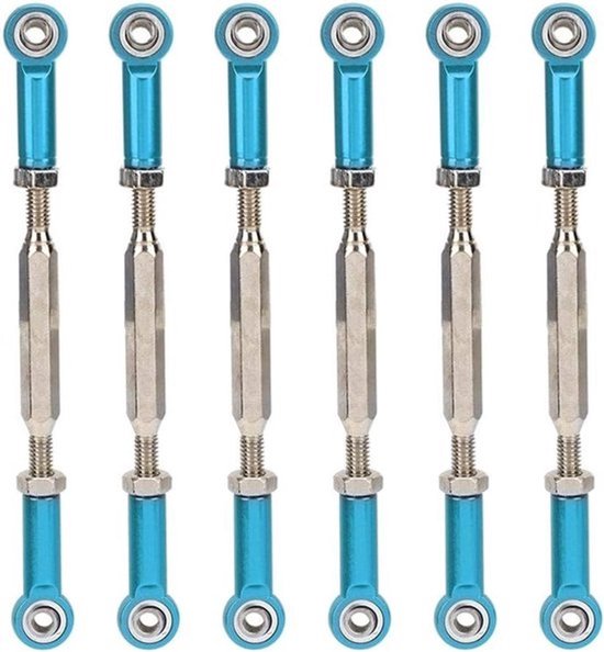 Verstelbare Aluminium Stuurstangen Linkage voor RC Auto Modellen 88mm
