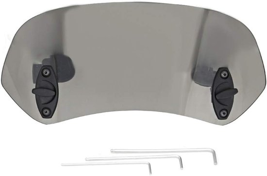 Verstelbare clip op voorruit - Motorfietsvoorruitverlenging - Winddeflector voor optimale bescherming van Merkloos	