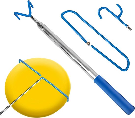 Verstelbare Disc Golf Retriever Stok met Haken voor Verloren Schijven van Merkloos	