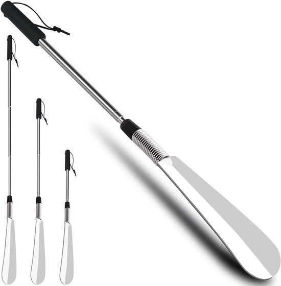 Verstelbare Luxe Schoenlepel met Lange Steel, Roestvrijstaal van Solucio