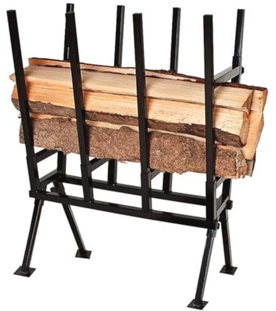 Verstelbare Metalen Zaagbok tot 400 kg Draagkracht, Ideaal voor Kettingzaag en Brandhout, Weerbestendig, 77 x 53 x 102 cm van Merkloos	