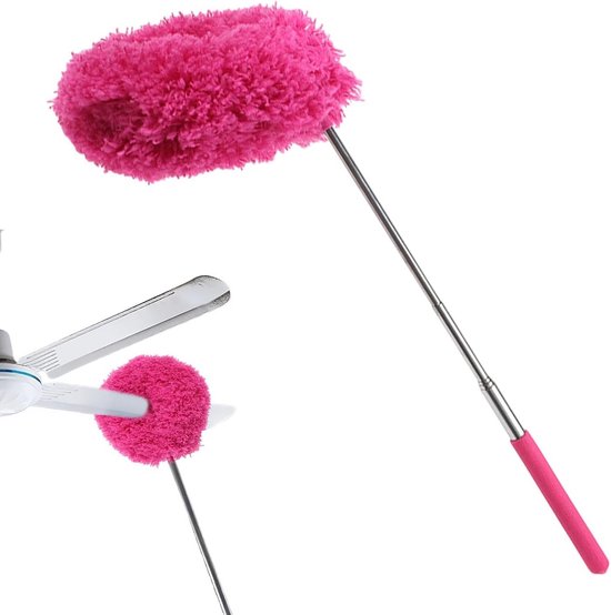 Verstelbare Microvezel Stofdoek met Lange Steel - Wasbaar Plumeau voor Hoge en Moeilijk Bereikbare Plekken van Merkloos	