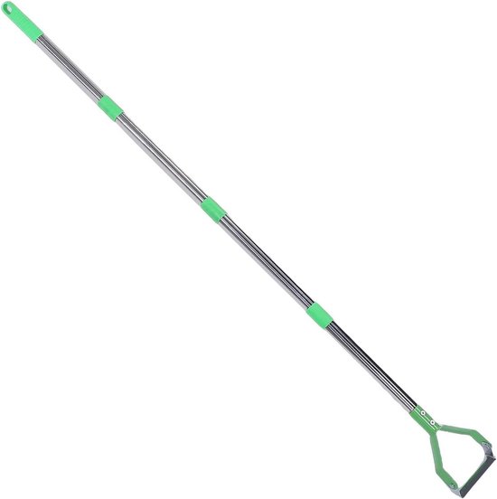 Verstelbare Schoffel - Onkruidsteker Tuin - Onkruid Wieden - Dubbele Zwenkmessen - 161 cm - Zilver