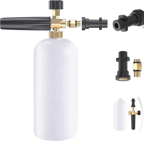 Verstelbare Sneeuw Schuimlans - 1L Capaciteit Schuimpistool voor Hogedrukreinigers van Merkloos	