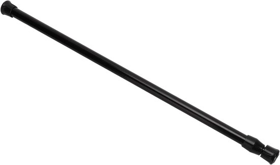 Verstelbare Spannerstang Zwart - Duurzaam Telescoopmodel (40-70 cm Diameter, 1.2 cm Dikte) voor Raamdecoratie en Gordijnen