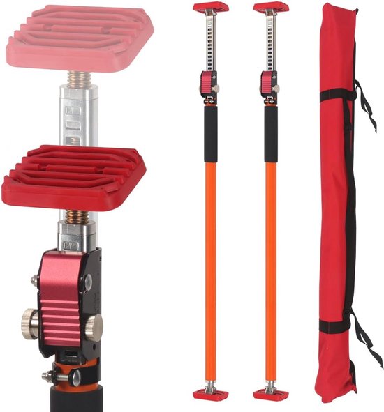 Verstelbare Steunpaal - Sterke 3e Hand voor Montage Kasten, Gipsplaat & Ladenstaven | Max 160 cm van Merkloos	