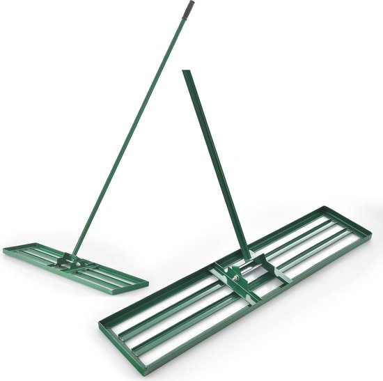 Verticaal Nivelleerhark voor Gazons - Ergonomische Tuin Hark voor Efficiënte Nivellering van Bodem en Gras van NASUM