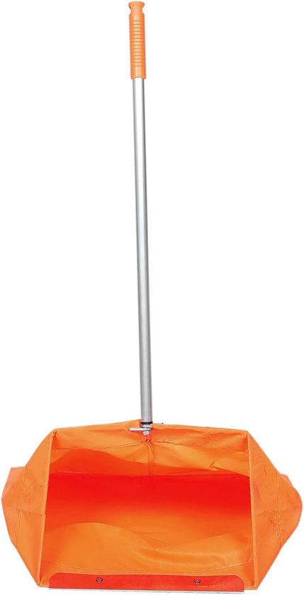 Verticale Bladverzamelaar - Stoffer en blik Vuilopvangbak - Tuinonderhoud - Lange ergonomische handgreep - 85 x 50 x 32 cm